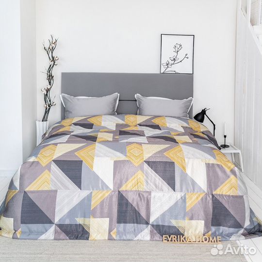 Покрывало пабло охра новое плед на кровать