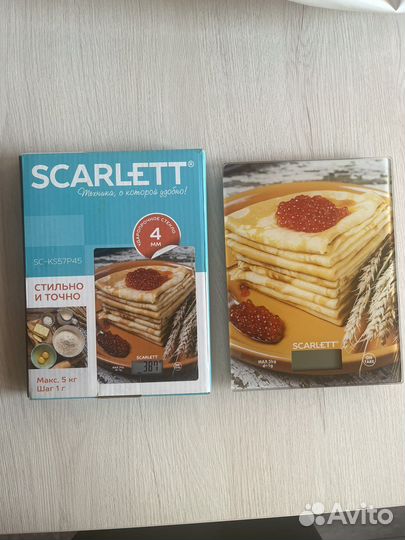 Весы кухонные новые Scarlett