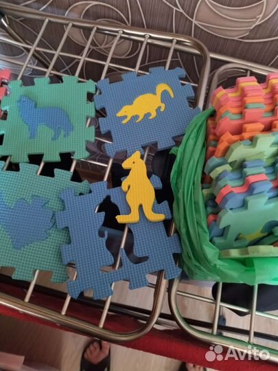 Детский коврик для ползания пазл