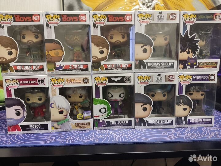 Много Funko pop из сериалов и фильмов