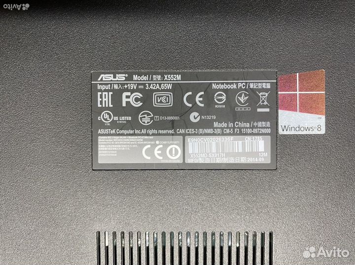 Asus X552md