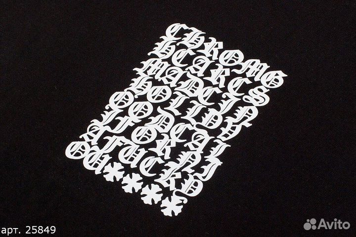 Футболка Chrome Hearts marks Чёрная