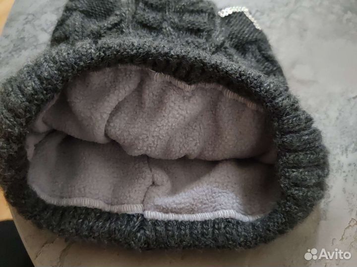 Шапка для девочки 7-11 лет - зимняя