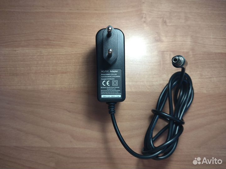 Блок питания 12v 2А, штекер 5.5х2.5мм