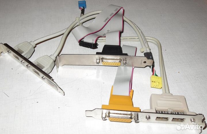 Кабели, планки USB, midi; SATA; заглушки