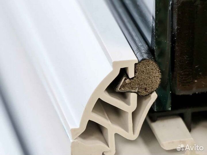 Ремонт окон, уплотнитель Schuco RAL80204