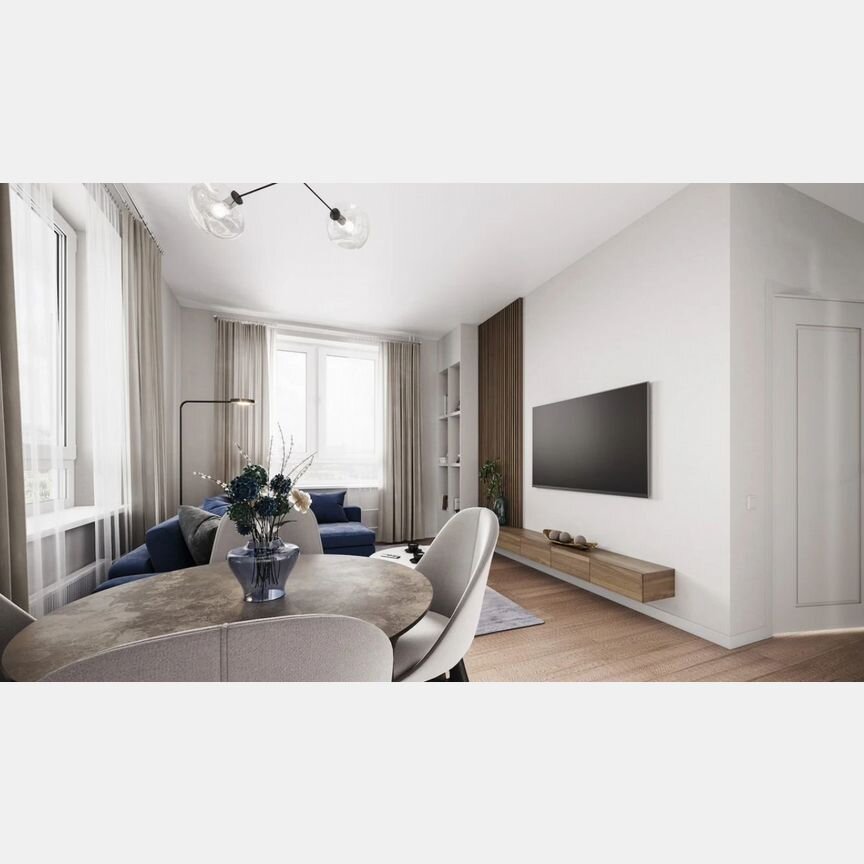 2-к. квартира, 60 м², 11/17 эт.