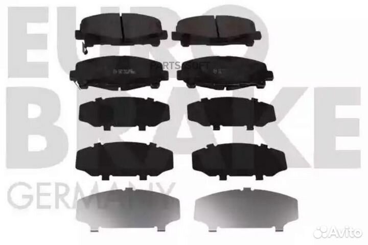 Eurobrake 5502222643 Колодки тормозные передн