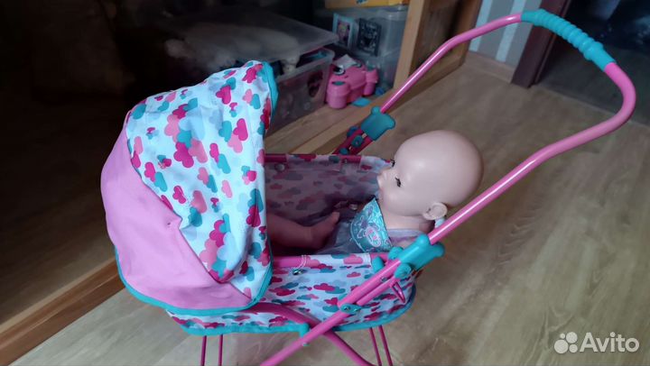 Baby Born кукла беби борн + коляска + велосипед