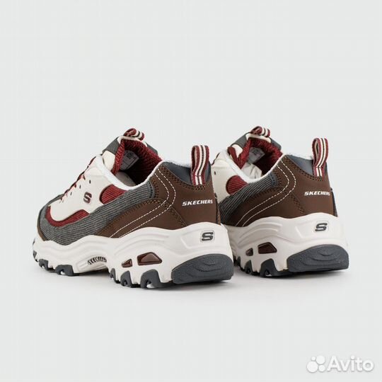 Кроссовки Skechers D'Lites White / Brown Wmns