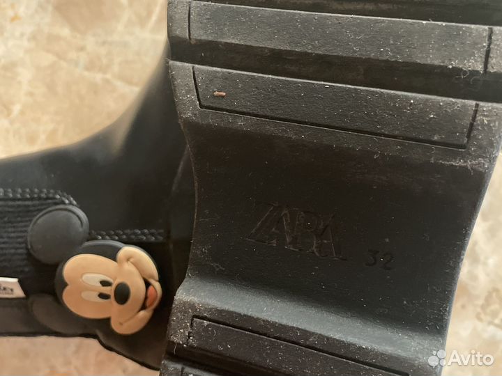 Ботинки zara для девочки 32 размер