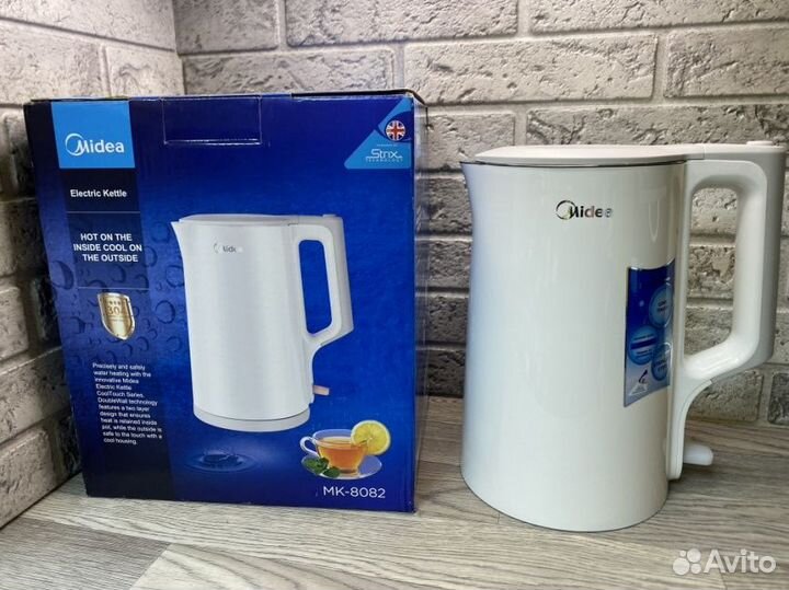 Чайник электрический Midea MK-8082 1.7л Белый