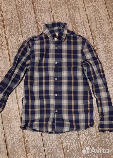 Рубашка в клетку на мальчика