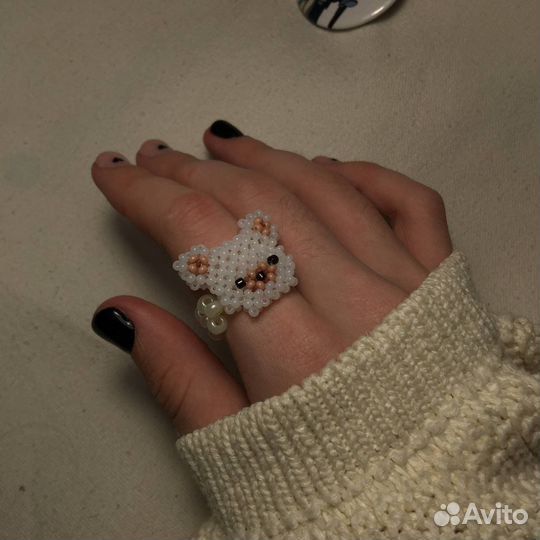 Кольцо в виде мишки