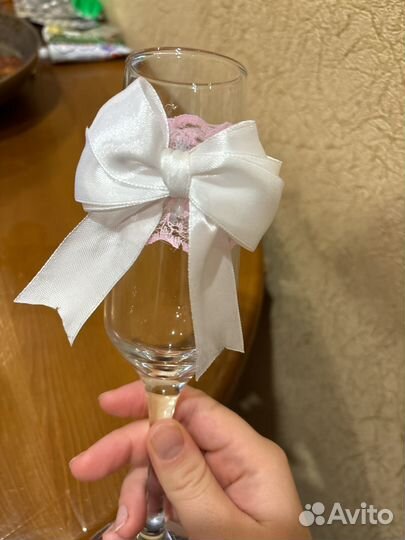 Свадебные бокалы жениха и невесты