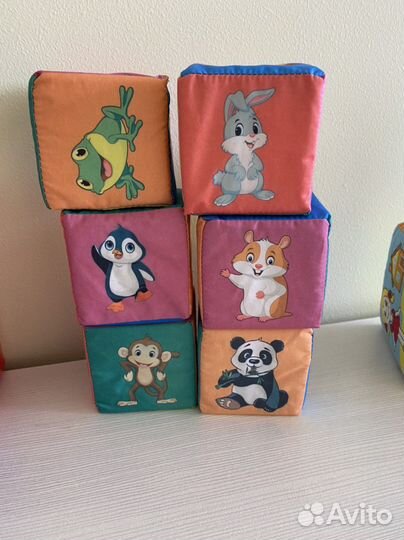 Развивающий кубик мягкий