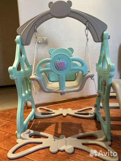 Детский игровой комплекс горка, качель в идеале