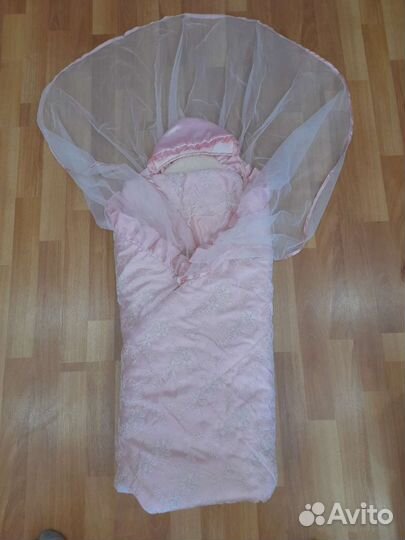 Комплект на выписку для девочки зима