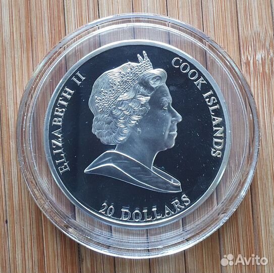 О-ва Кука 20 долларов 2010 года Три богатыря