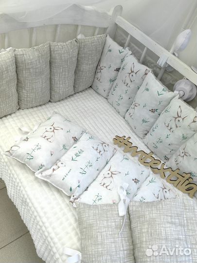 Бортики в детскую кроватку заборчик