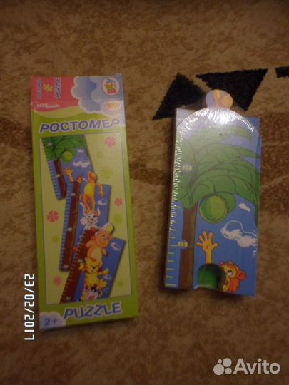 Ростомер-пазл детский (новый)