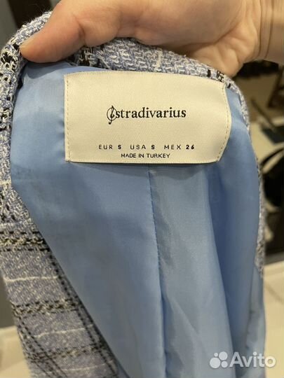 Твидовый пиджак stradivarius