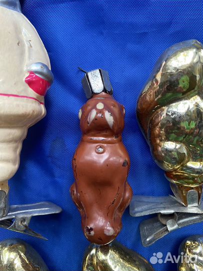 Елочные игрушки СССР на прищепке