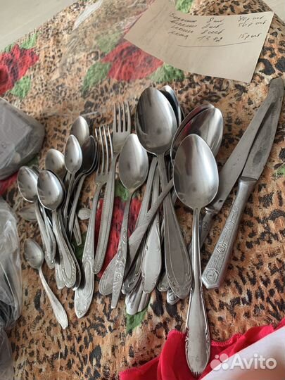 Ложки вилки нержавейка СССР