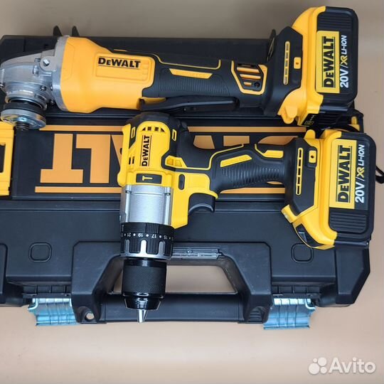 Шуруповерт + Ушм Болгарка Dewalt 2в1набор