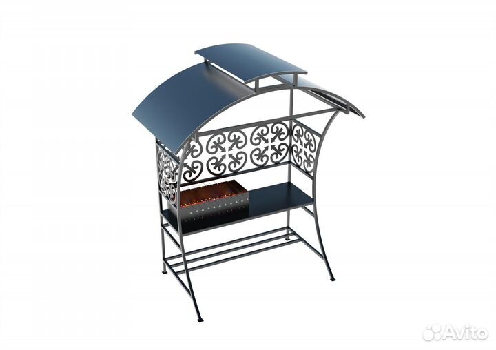 Беседка с мангалом дизайнерская