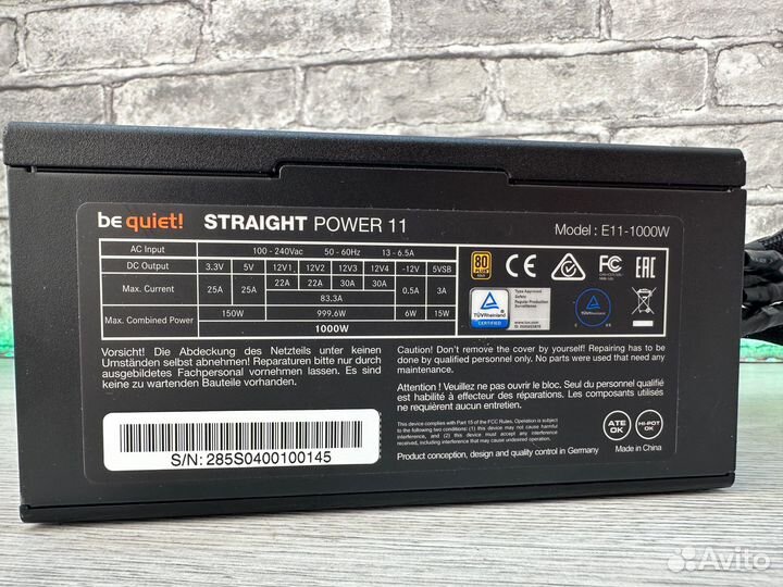 Блок питания be quiet Straight Power 11 1000W