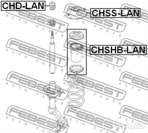 Пыльник переднего амортизатора