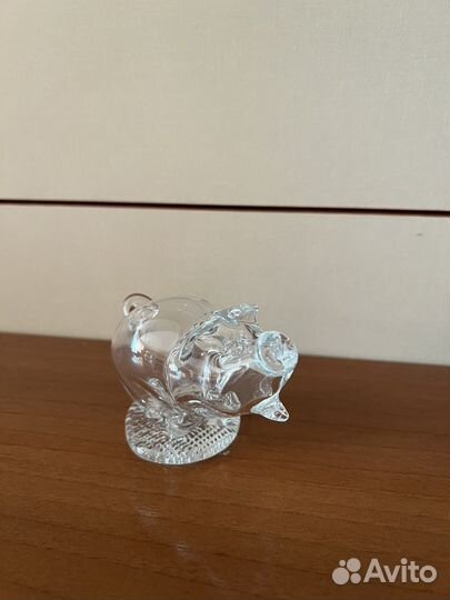 Хрустальная статуэтка свинья/хрюшка/поросенок