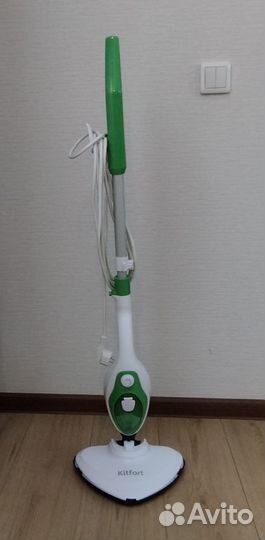 Паровая швабра Kitfort кт-1004, зеленая