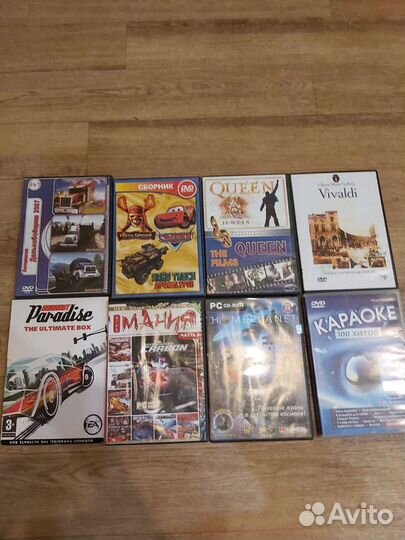 Cd диски с играми и фильмами