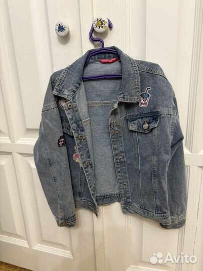 Джинсовая куртка для девочки 122