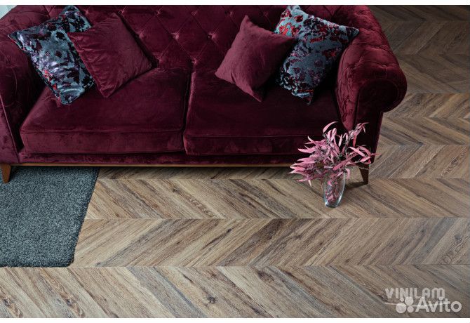 Пвх-плитка VinilAm Шеврон Лувр I107516