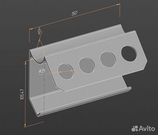 Держатель зубных щеток и пасты