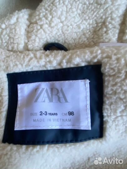 Дождевик утепленный Zara 2-3 года