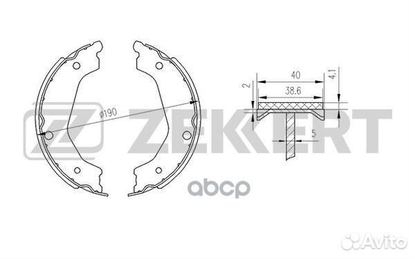 Колодки торм. бараб. задн. Kia Sorento 02- bk-4