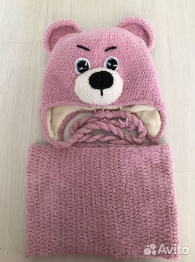 Комплект шапка, шарф