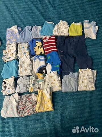 Вещи пакетом на мальчика с рождения до 3-4 месяцев