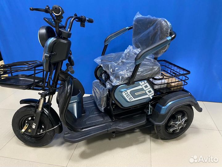 Трицикл электрический новый Green