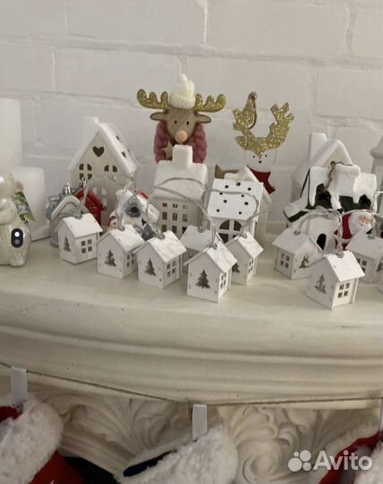 Новогодняя гирлянда домики