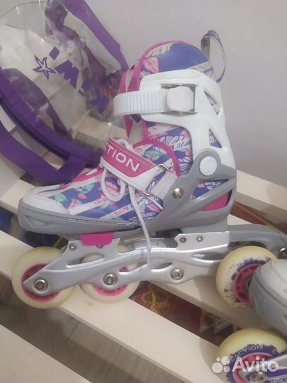 Роликовые коньки детские раздвижные