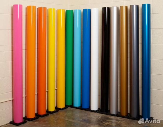 Пленка белый глянец, с каналами, 1.52м