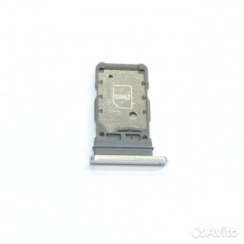Лоток симкарты Samsung S21 Ultra серебристый