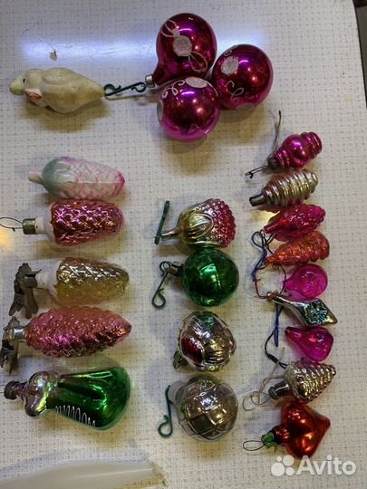 Винтажные елочные игрушки СССР