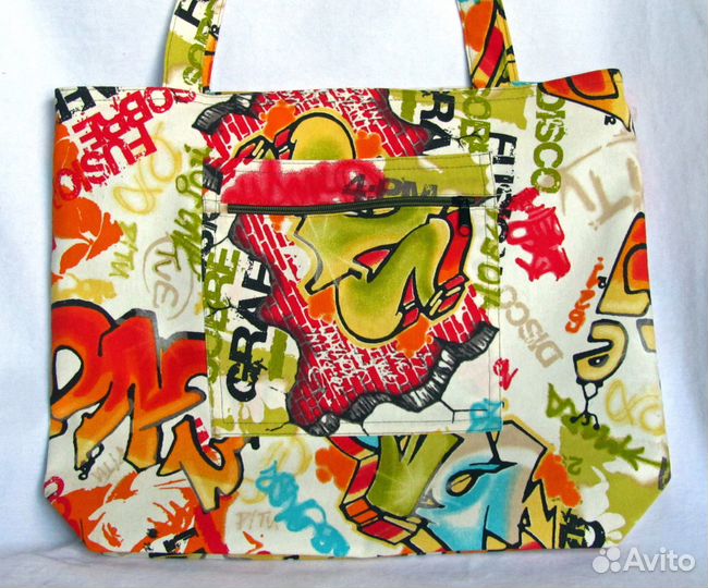 Сумка из ткани - Граффити