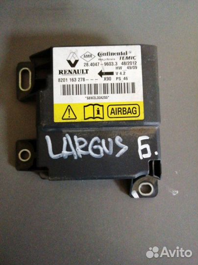 Блок SRS LADA Largus 2012